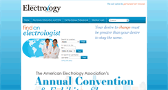 Desktop Screenshot of electrology.com